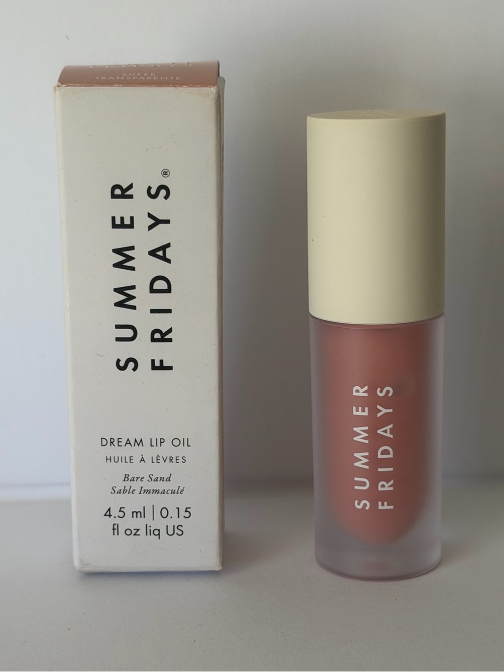 Summer Fridays Dream Lip Oil in Bare Sand - Nude Pink Lip Oil